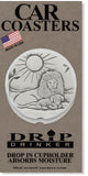 Lion & Lamb Car Coasters