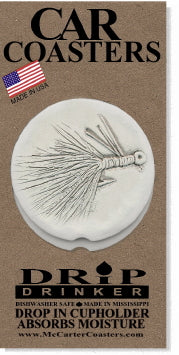 Fly Lure Car Coasters
