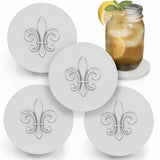Fleur de Lis Drink Coasters