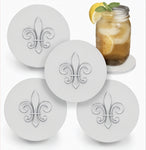 Fleur de Lis Drink Coasters