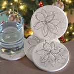 Poinsettia Drink Coasters