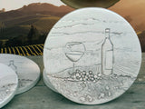 Wine Scene Drink Coasters