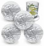 Beach Chair Drink Coasters
