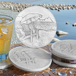Beach Chair Drink Coasters