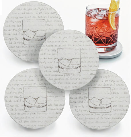 Rocks Glass Drink Coasters