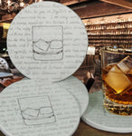 Rocks Glass Drink Coasters