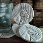 Horse Wood Drink Coasters