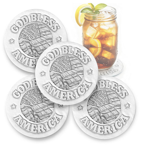 God Bless America Drink Coasters