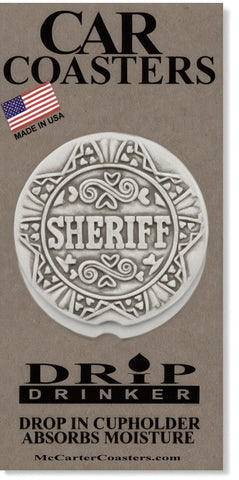 Sheriff Car Coasters