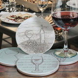 Wine Assorted Drink Coasters