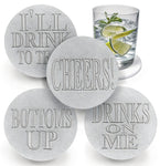 Drink Phrases Drink Coasters