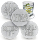 Drink Phrases Drink Coasters