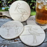 Assorted Shore Birds (set of 4) Pelican | Ibis | Egret | Heron