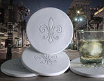 Fleur de Lis Drink Coasters