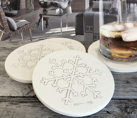Snowflake Drink Coasters