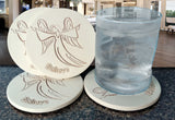 Believe Angel Drink Coasters