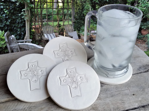 Dogwood Cross Drink Coasters