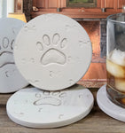 Dog Paw Drink Coasters