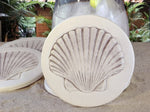Scallop Shell Drink Coasters