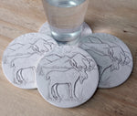 Moose Drink Coasters