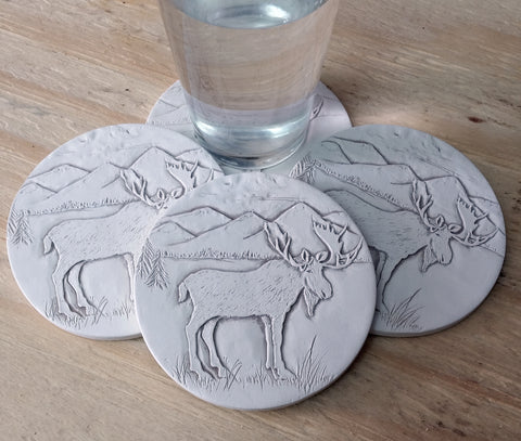 Moose Drink Coasters