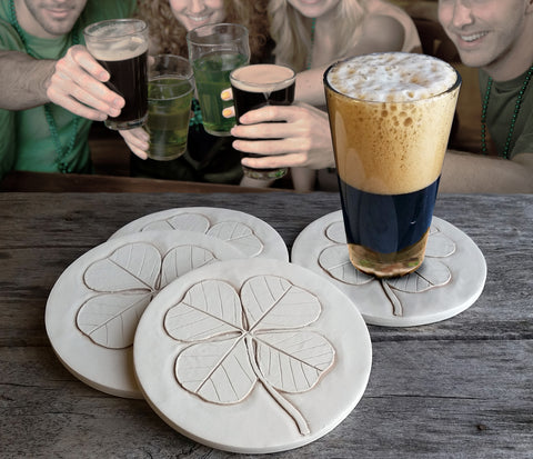 Four Leaf Clover Drink Coasters