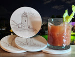 Stone Lighthouse Drink Coasters