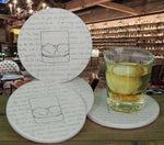 Rocks Glass Drink Coasters
