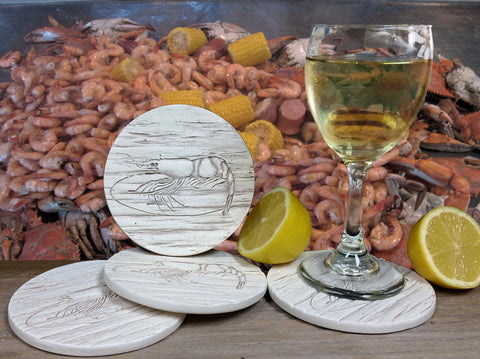 Shrimp Drink Coasters