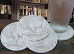 Buffalo Nickel Drink Coasters