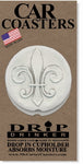 Fleur de Lis Car Coasters