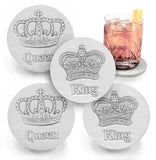 King & Queen Drink Coasters