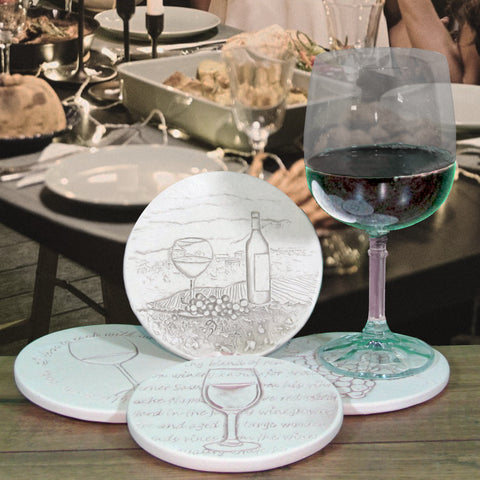 Wine Assorted Drink Coasters