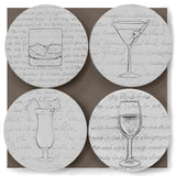 Cocktail Glass Drink Coasters